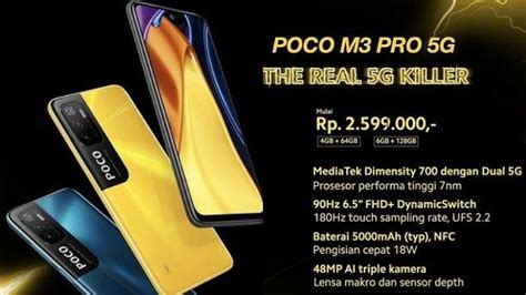 Poco M3 Pro 5G Resmi Dijual Di Indonesia Simak Harga Dan Spesifikasi