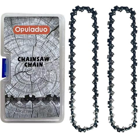 Opuladuo 2pc 8 Inch Polesaw Chain For Black And Decker Lpp120 Lpp120b Npp2018 Pole Saw 8inch 3 8