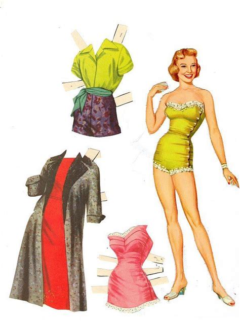 Vintage Paper Dolls Printable Cut Outs Paper Doll Clip Art Etsy Uk