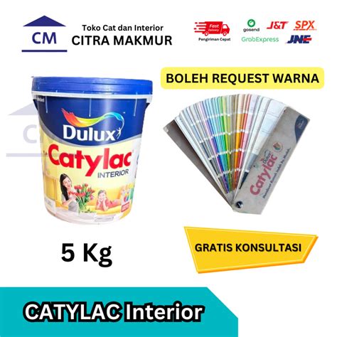 Jual Dulux Catylac Interior 5 Kg Bisa Request Warna Custom Warna