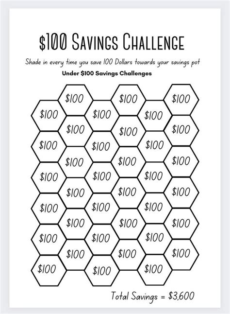 The Savings Challenge Is Shown In Black And White With An Image