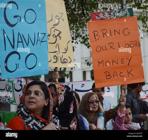 Workers Of Opposition Party Pakistan Tehreek E Insaf Women Wing Punjab