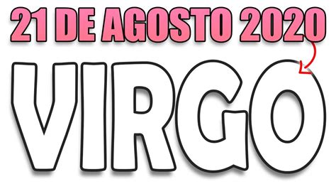 Horoscopo De Hoy Virgo ️ 21 De Agosto 2020 🌞 Horóscopo Diario Virgo Youtube