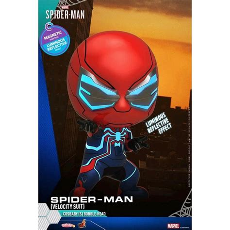 Hot Toys Cosbaby Marvel S Spider Man PS Spider Man Velocity Suit Version Figure Merchandise