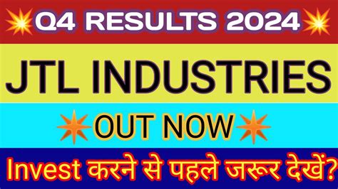 Jtl Industries Q Results Jtl Industries Results Jtl Industries