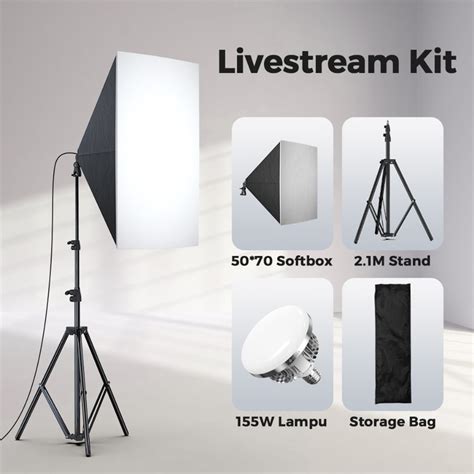 Jual INBEX Paket Studio Softbox Lighting Studio Photography Lighting