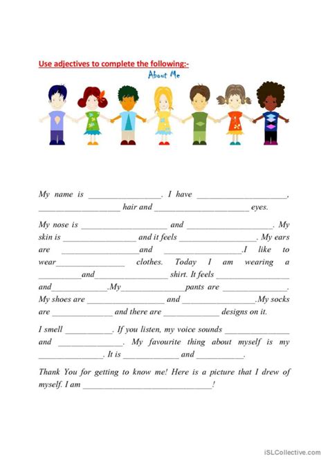 Adjectives Lesson Plan And Worksheet Espa Ol Ele Hojas De Trabajo Pdf