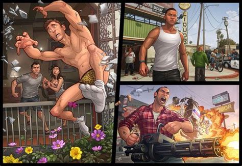 Artists Edgy Grand Theft Auto Fan Art Is A Hit Grand Theft Auto