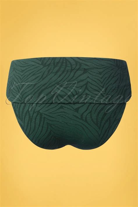 Tc Beach Flipover Jacquard Bikini Brief Ann Es En Vert Z Bre Acheter Chez Topvintage