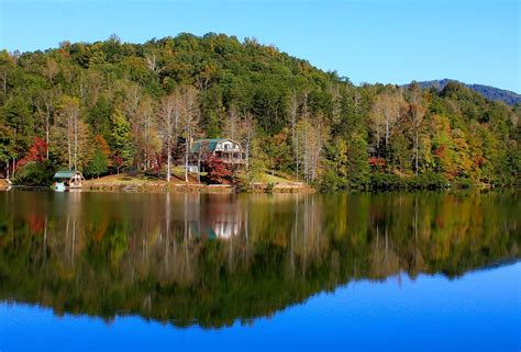 Lake Lure Retreat - A Beautiful Lakefront Lodge on Mirror Lake ...