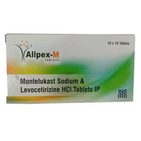 Allpex M Montelukast Sodium Levocetirizine Hcl Tablet Ip Micro Organic