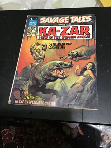 Savage Tales 7 1974 Mid High Grade Ka Zar And Zabu FN VF Wow