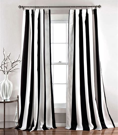 Simple Black And White Patterned Curtains For Small Room | Home ...