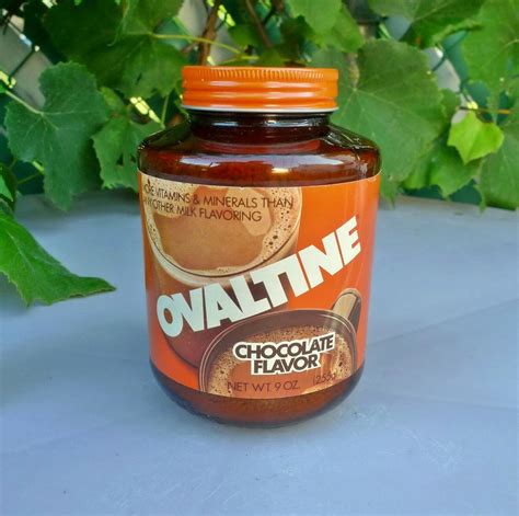 Vintage Ovaltine Full Unopened Glass Jar Metal Lid Nos Milk Chocolate Flavoring 2117755945