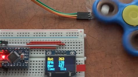 Fidget Spinner Tachometer Revolution And Time Counter Using Arduino