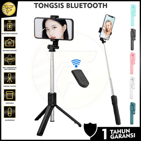 Jual Tongsis 3in1 R1 Tripod Bluetooth Remote Control Selfi Stick