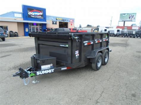 2024 Summit Cascade 6x10 10K Dump Trailer With Tarp Ramps Spreader