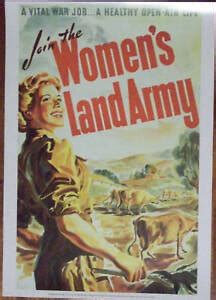 WW2 AUSTRALIAN RECRUITING POSTER WOMENS LAND ARMY A3 SIZE GLOSSY EBay