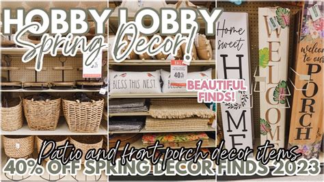 New Hobby Lobby Spring Decor Shop With Me New Spring Patio