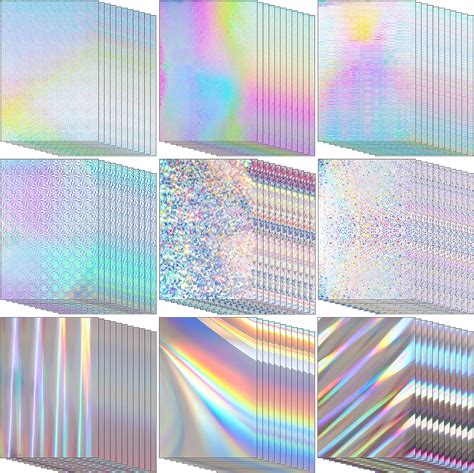 Amazon Kosiz Sheets Metallic Holographic Card Stock Shiny