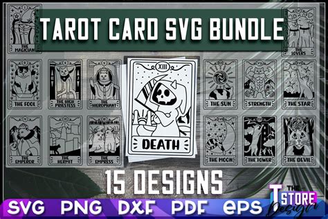 Tarot Cards SVG Bundle Tarot Cards Design Funny Tarot Bundle Svg Funny ...