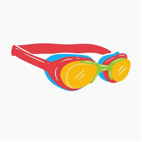 Premium Vector Swimming Goggles Illustration