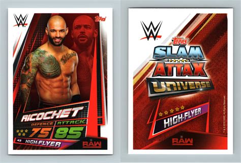 Ricochet Wwe Slam Attax Universe Topps Tcg Card