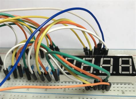 【arduino】 4桁7セグメントledを光らせる。 えむ笑会