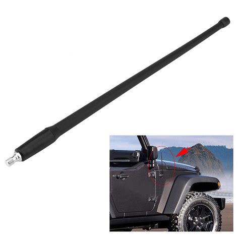 Buy Car Replacement Flexible Rubber Am Fm Antenna Compatible With Jeep