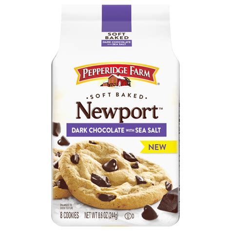 Save On Pepperidge Farm Soft Baked Newport Cookies Dark Chocolate With Sea Salt 8 Ct Order