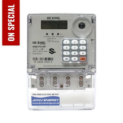 Hexing Hxe Kp Single Phase Electricity Prepaid Meter Jknv Energy