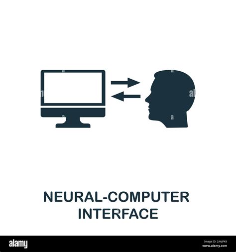 Interfaz Neural Computer Icono Dise O De Estilo Premium De La