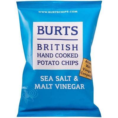 BURTS POTATO CHIPS SEA SALT MALT VINEGAR 150G Fruitologist