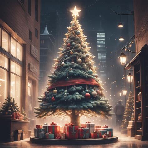 Arvore De Natal Realista - Árvore de natal realista com enfeites | Foto Premium