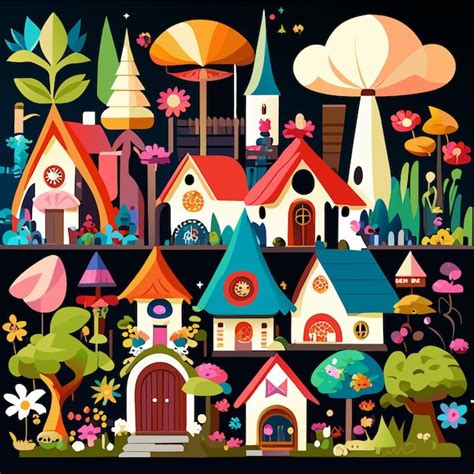 Premium Vector Fairy Tales House Elements