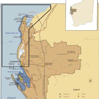 Gascoyne region of Western Australia. The model domain is indicated by ...