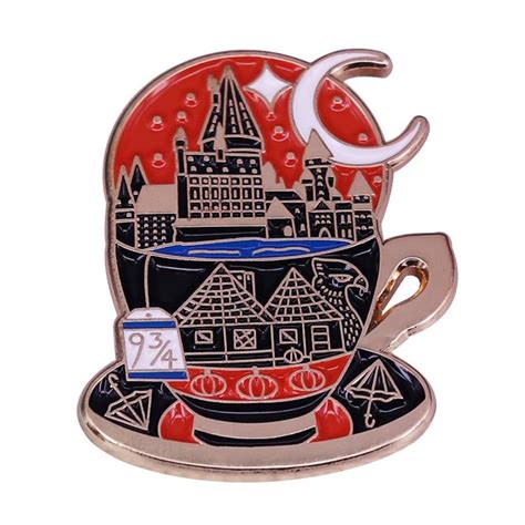 Harry Potter Magic Academy In A Tea Cup Enamel Pin Distinct Pins