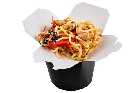 ЛАПША WOK С КУРИЦЕЙ В КИСЛО-СЛАДКОМ СОУСЕ