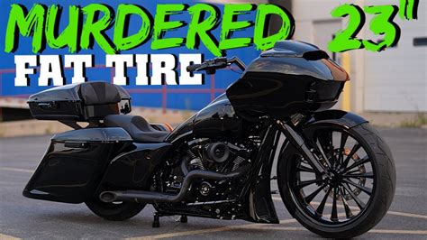 New 23” Fat Tire Wheel Harley Road Glide Custom Bagger Youtube