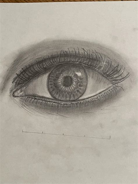 Trying to teach myself how to draw realistic eyes, this is my first ...