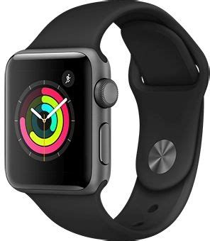 Купить Apple Watch Series 3, 38 мм, корпус из алюминия цвета (серый ...