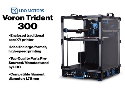 LDO Voron Trident 300 3D Printer Kit Rev C Self Source Hotend