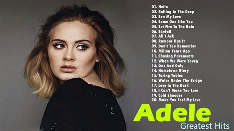 Adele All Songs Adele Greatest Hits Playlist Music In The World