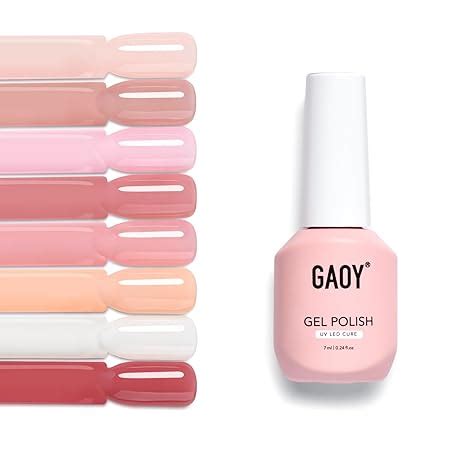 Amazon Gaoy Jelly Gel Nail Polish Set Translucent Nude White