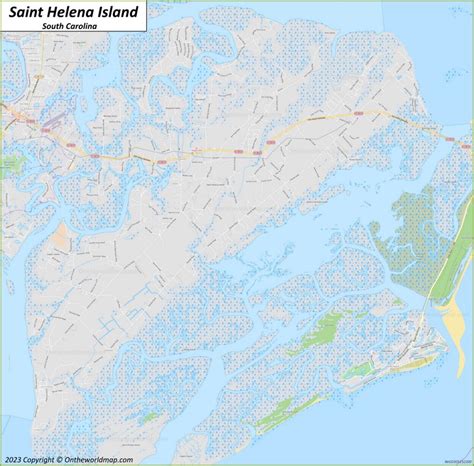 Saint Helena Island Map | South Carolina, U.S. | Detailed Maps of Saint ...