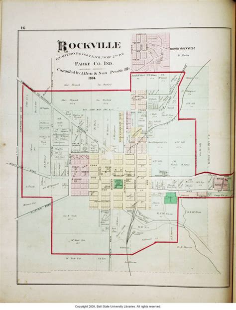 Map Of Rockville Indiana - Park Map