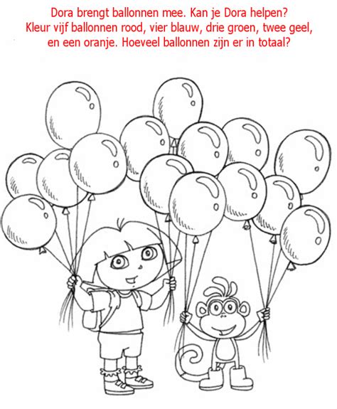 Kleurplaten En Zo Kleurplaat Van Kleur De Ballonnen