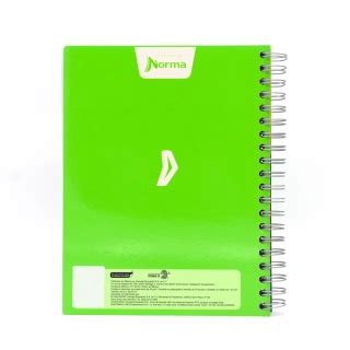 Cuaderno Argollado Profesional Cuadro Grande Polycover Norma Verde