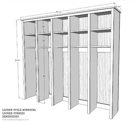 Locker Style Mudroom: Locker Cubbies - Jaime Costiglio