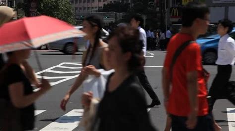 People Walking At Zebra Crossing In Shin Stock Video Pond